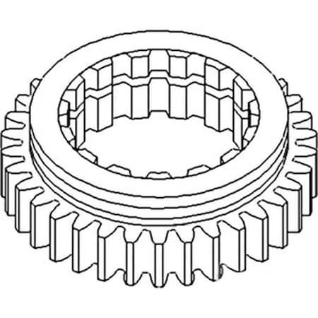 Aftermarket Transmission Mainshaft Sliding Gear Fits Allis Chalmers 180 185 70246535
